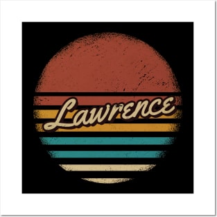 Lawrence Vintage Text Posters and Art